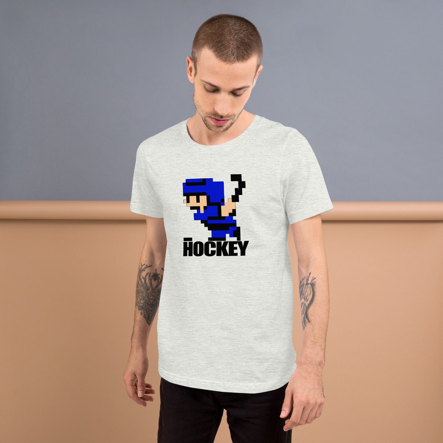 8 Bit Hockey Player T-shirt