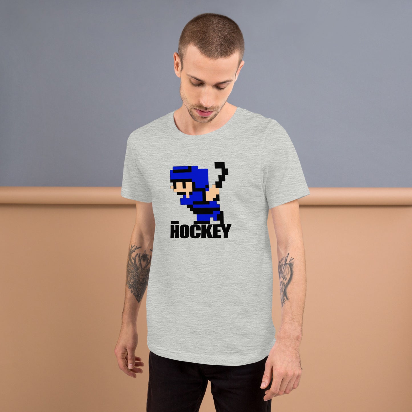 8 Bit Hockey Player T-shirt