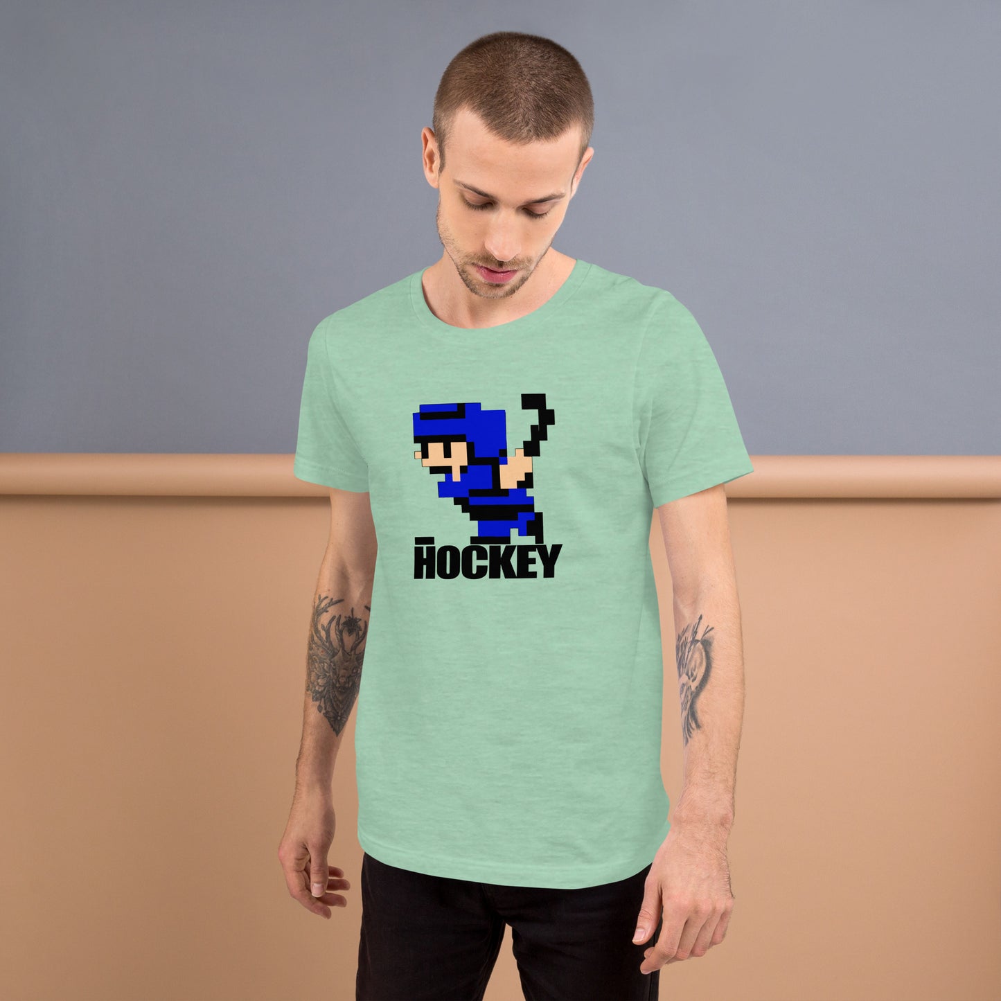 8 Bit Hockey Player T-shirt