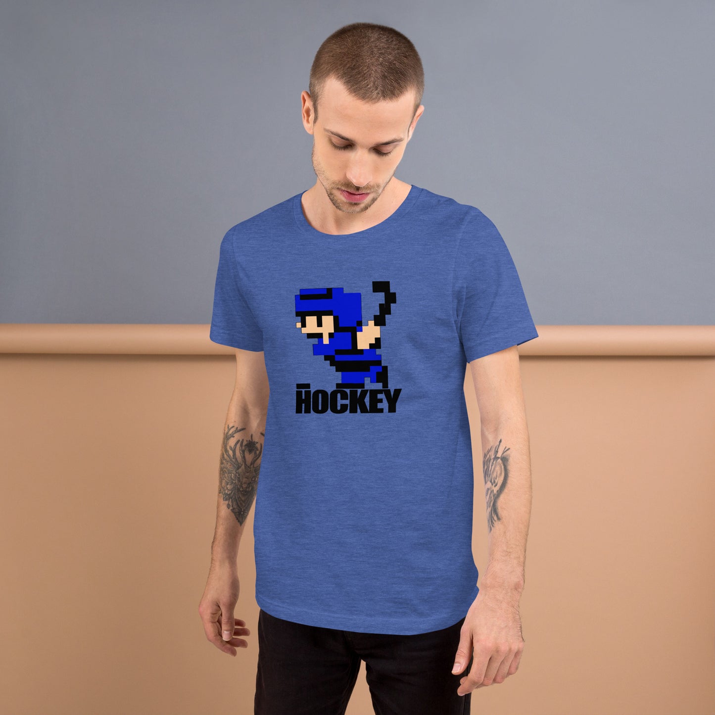 8 Bit Hockey Player T-shirt