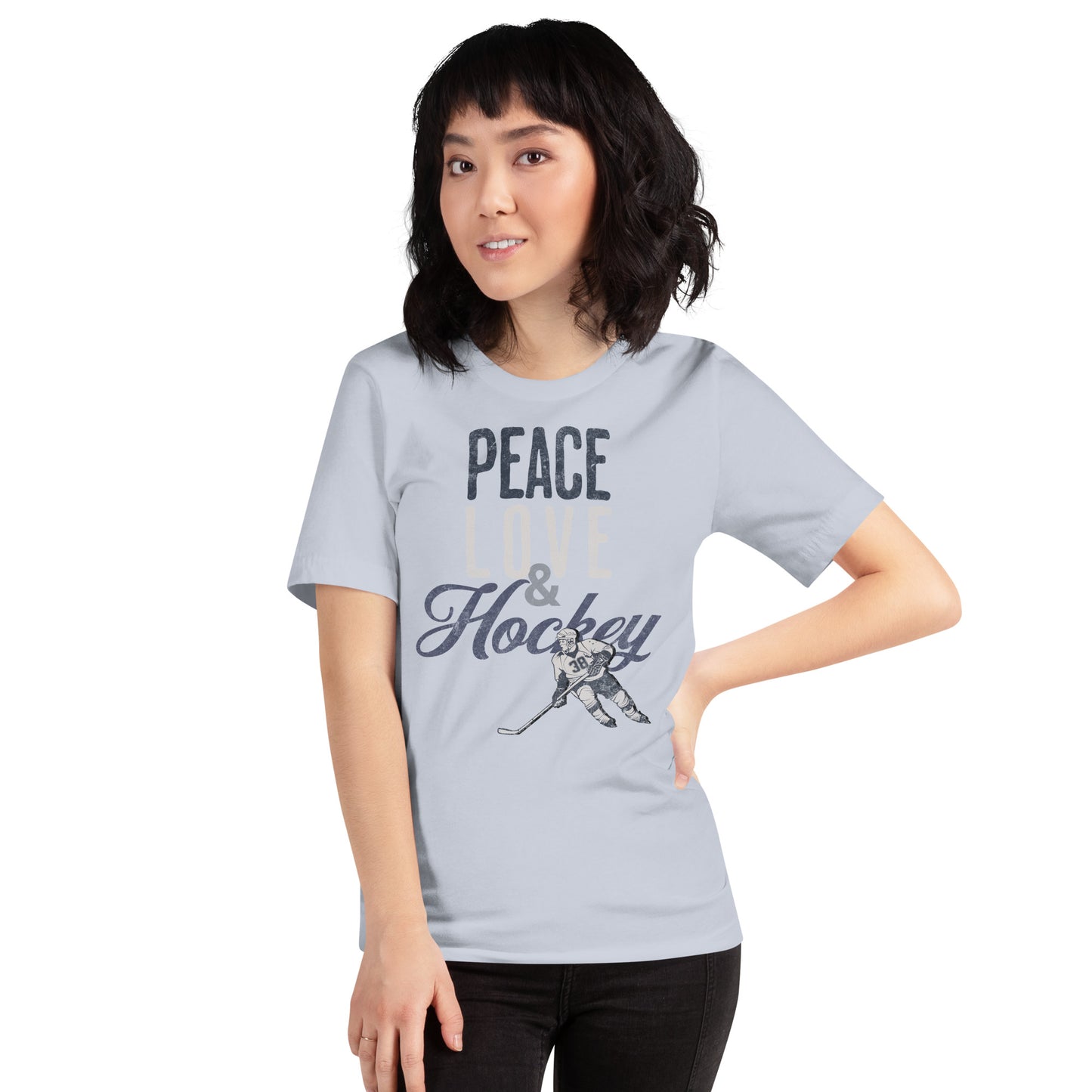 Peace Love & Hockey Unisex t-shirt