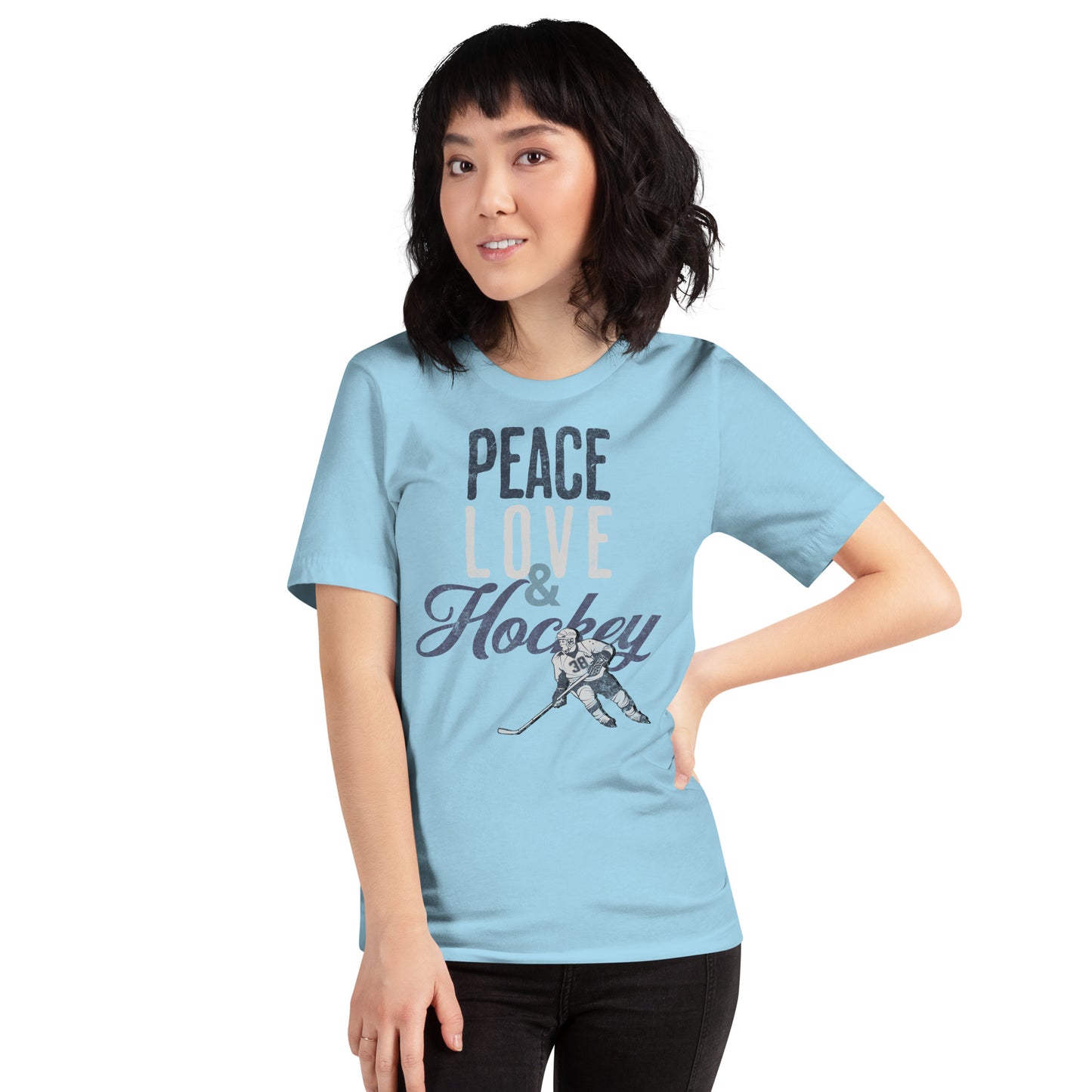 Peace Love & Hockey Unisex t-shirt