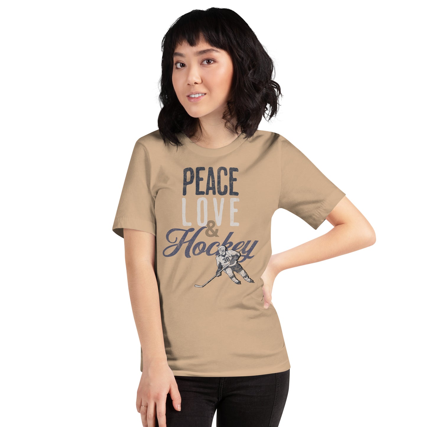 Peace Love & Hockey Unisex t-shirt