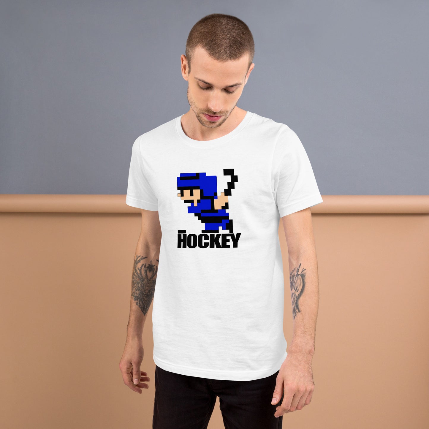 8 Bit Hockey Player T-shirt